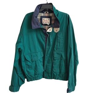 30 Knots Men's Vintage Teal Green Jacket Size XL/XG Nautical Sailing Windbreaker